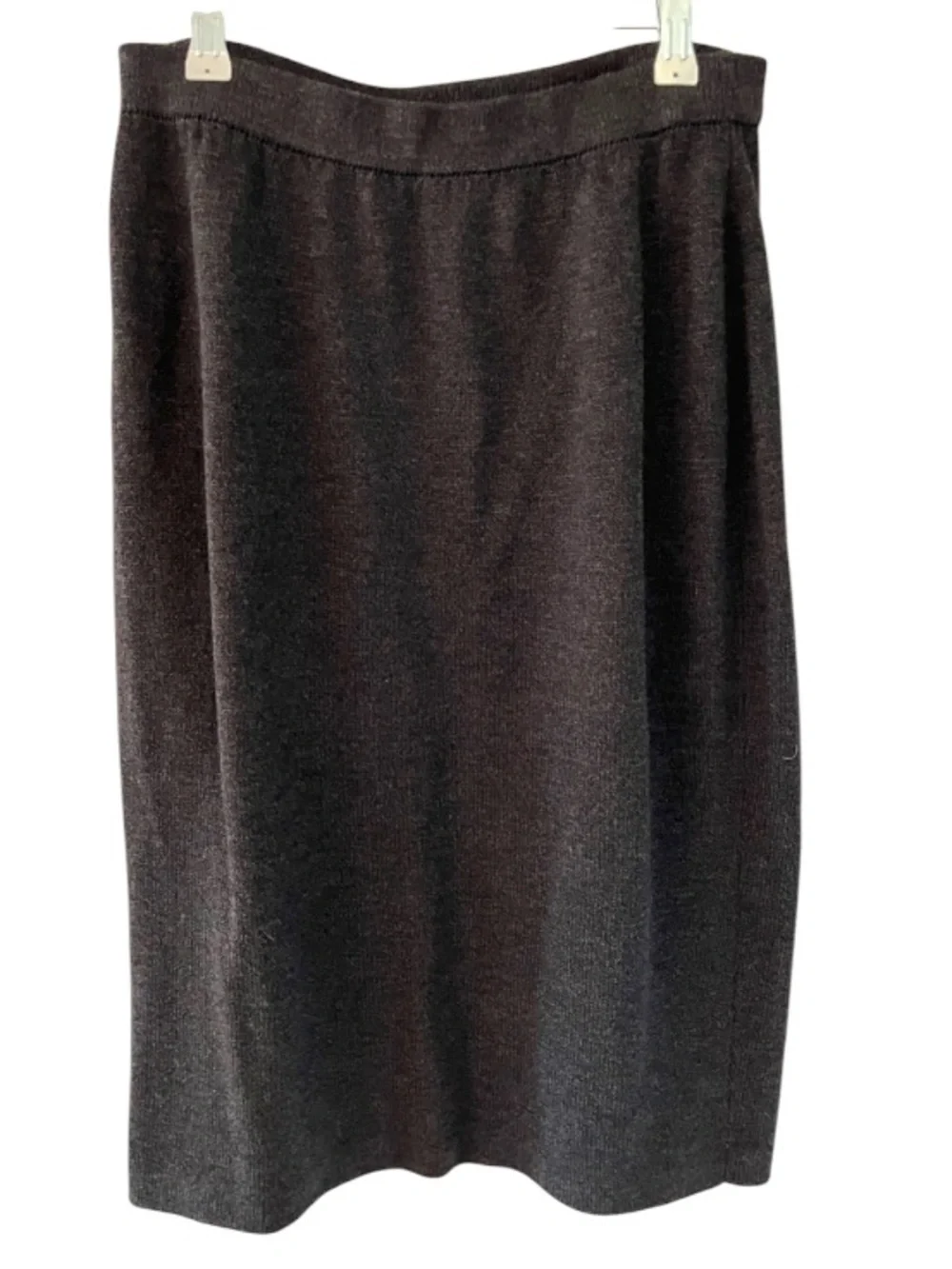 St John Collection Gray Midi Shirt Sz 8 Santana Knit